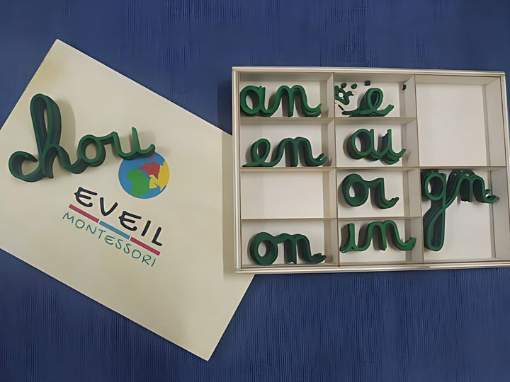 Digrammes Mobiles cursifs| EVEIL MONTESSORI