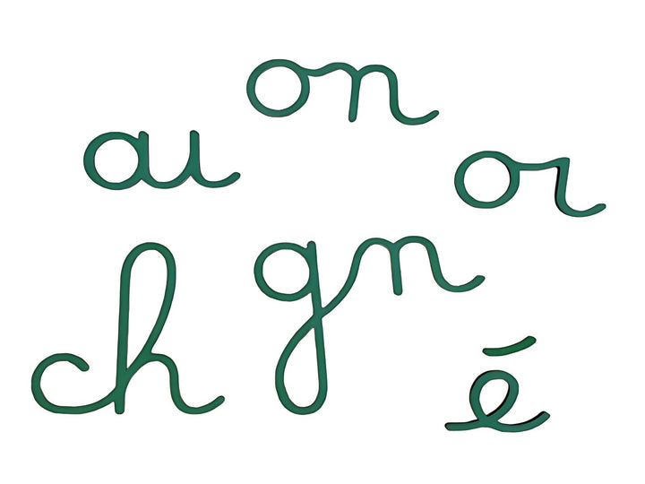 Digrammes Mobiles cursifs| EVEIL MONTESSORI