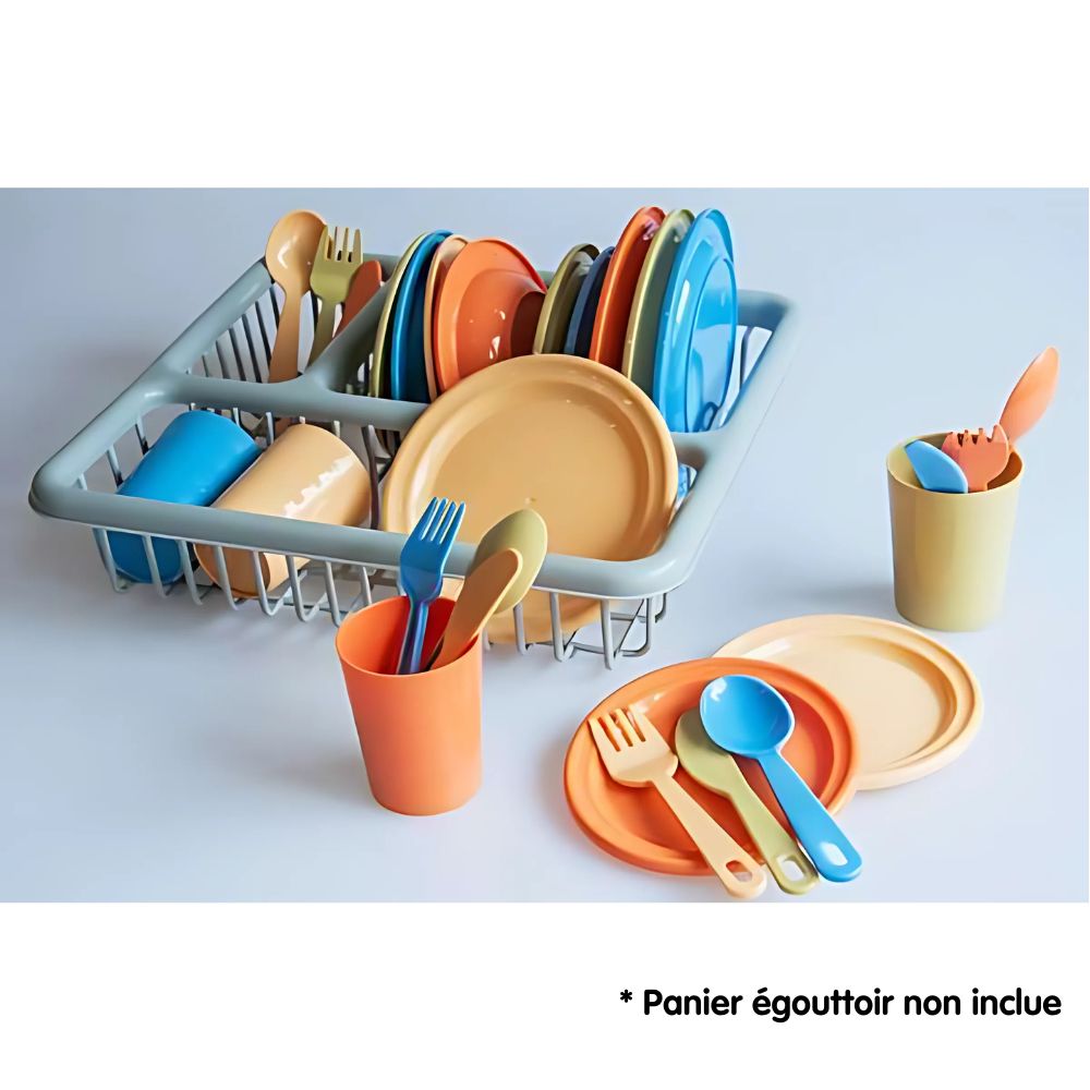 Dinette 28 pièces, 4 couverts -Eveil-Montessori Maroc