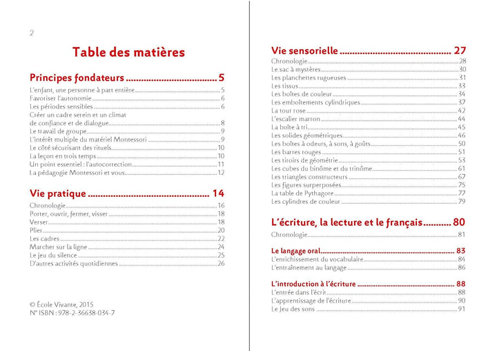 Montessori Pas à Pas : Principes, Vie pratique, Vie sensorielle, Langage, Calcul et Maths 2-6 ans