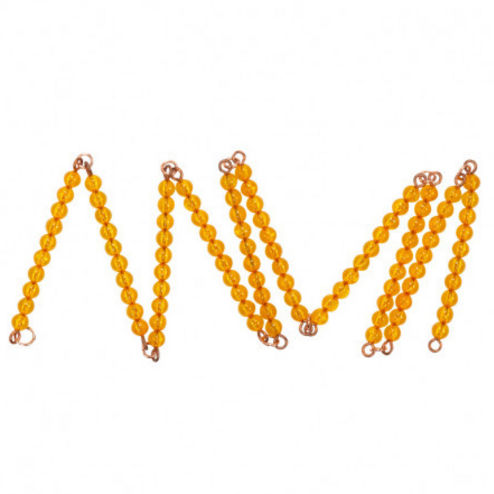 10 Barrettes De Perles Dorées Des Dizaines