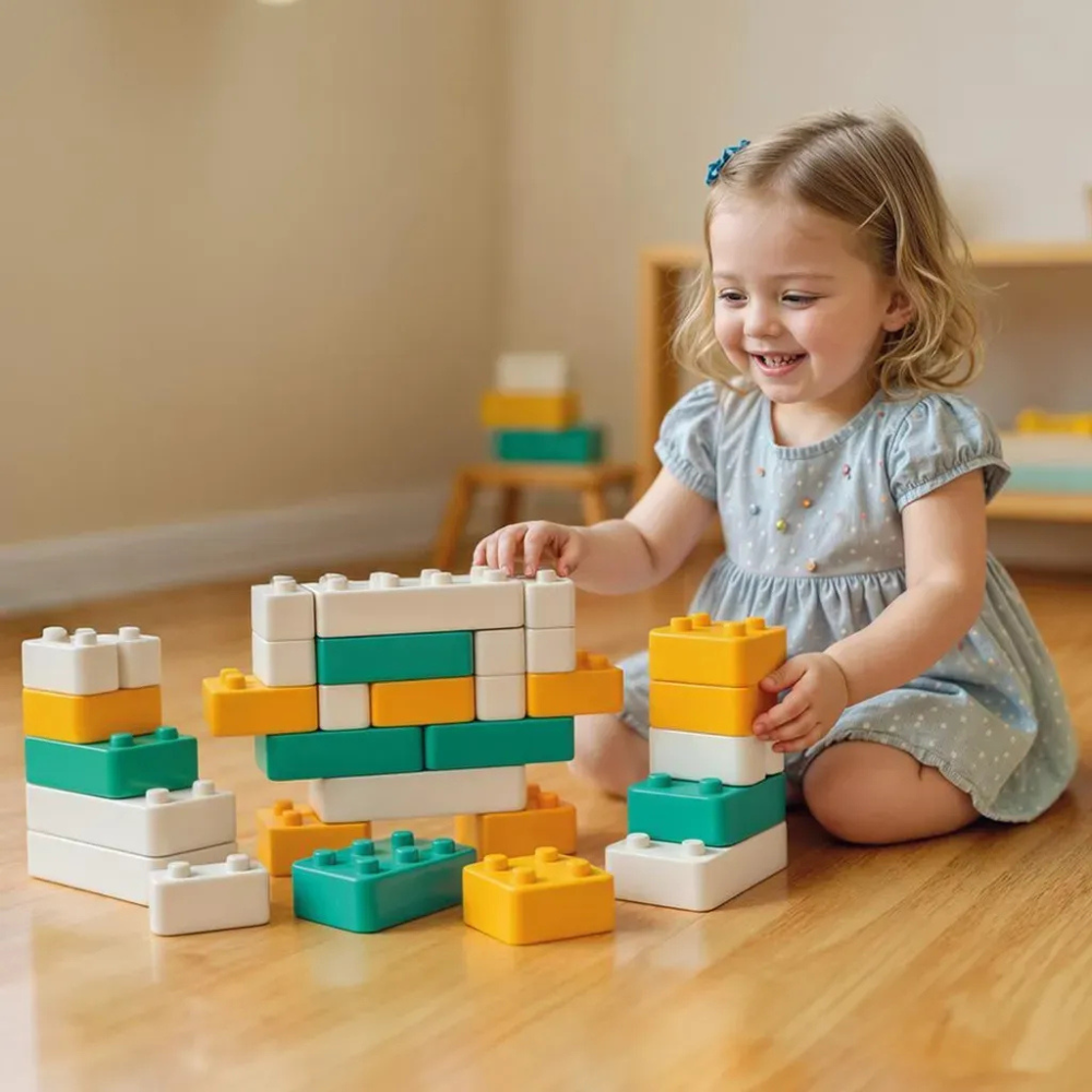 48 blocs de construction géants - 2 - Eveil Montessori Maroc