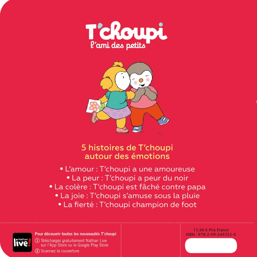5 histoires de T'choupi - A la découverte des émotions - Dès 2 ans