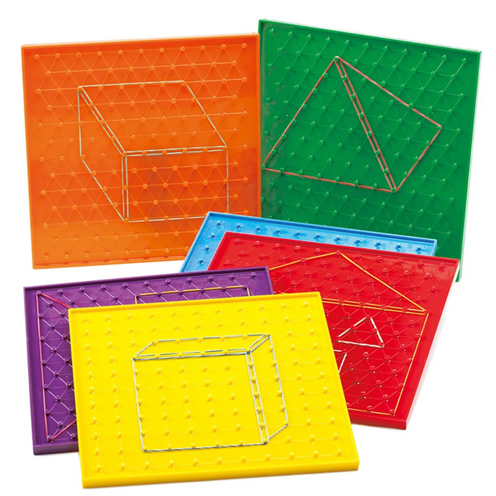 6 Geoboards 23x23cm - Atelier pour 6 Enfants