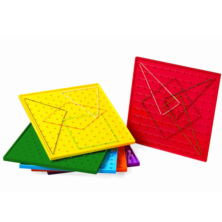 6 Geoboards 23x23cm - Atelier pour 6 Enfants