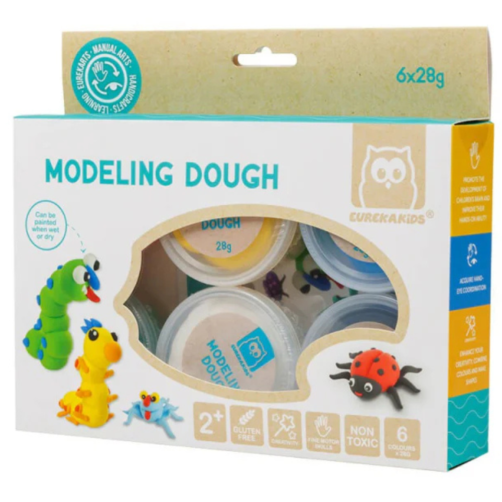 6 Pots De Pate À Modeler - 1 - Eveil Montessori Maroc