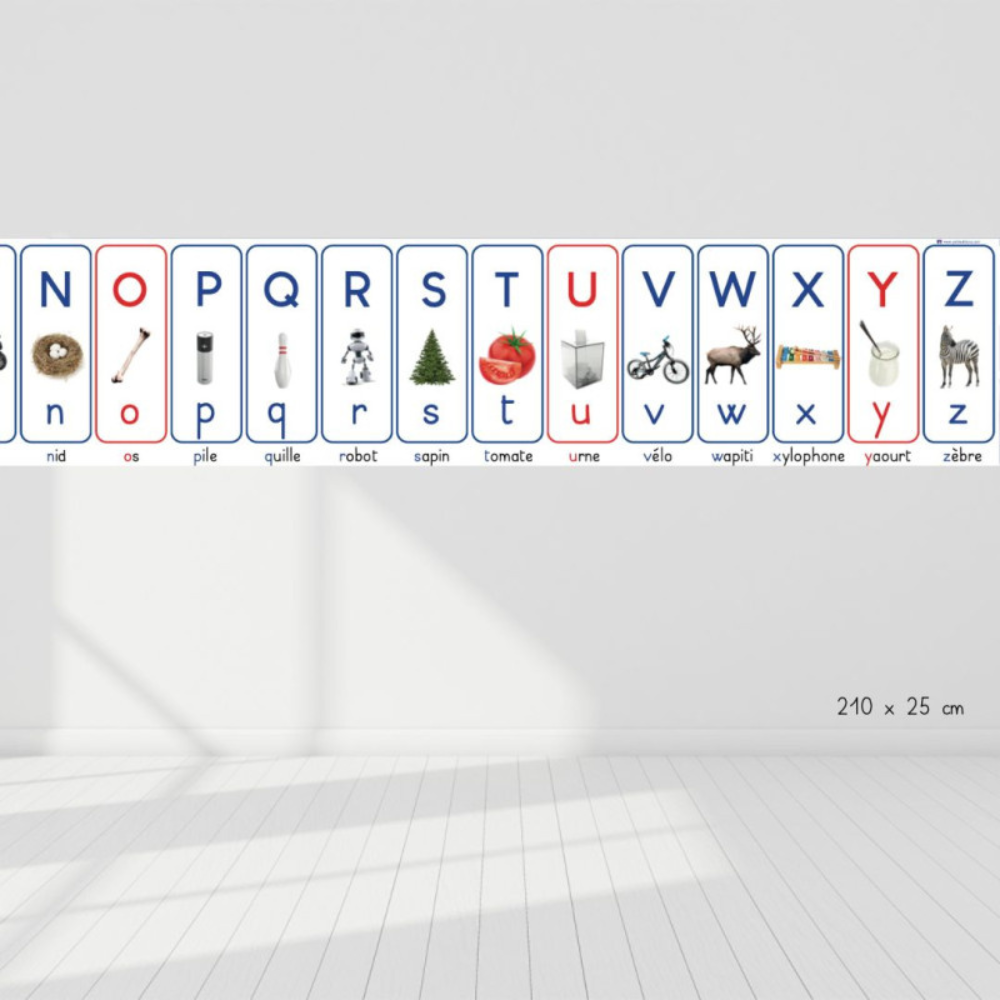 Abécédaire Mural 210 cm * 25 cm
