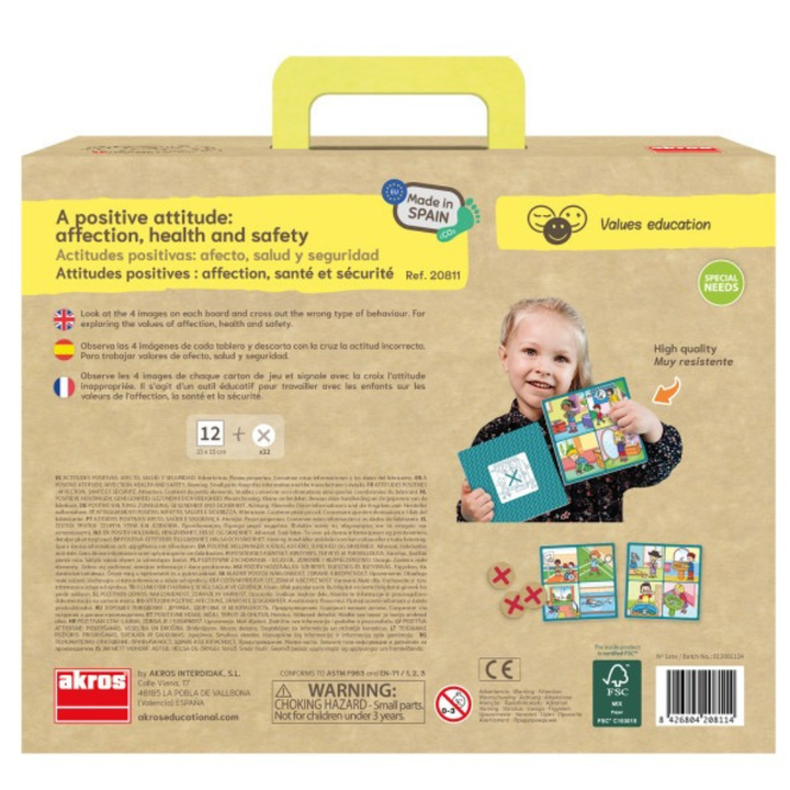 Attitudes positives: affection, santé et sécurité