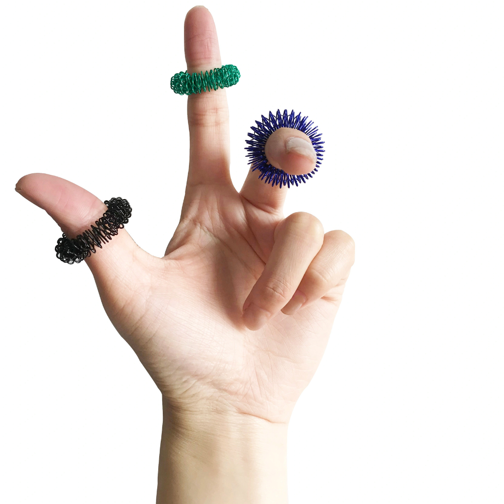 Bagues d’acupression (Sujok) – lot de 5 - 2 - Eveil Montessori Maroc