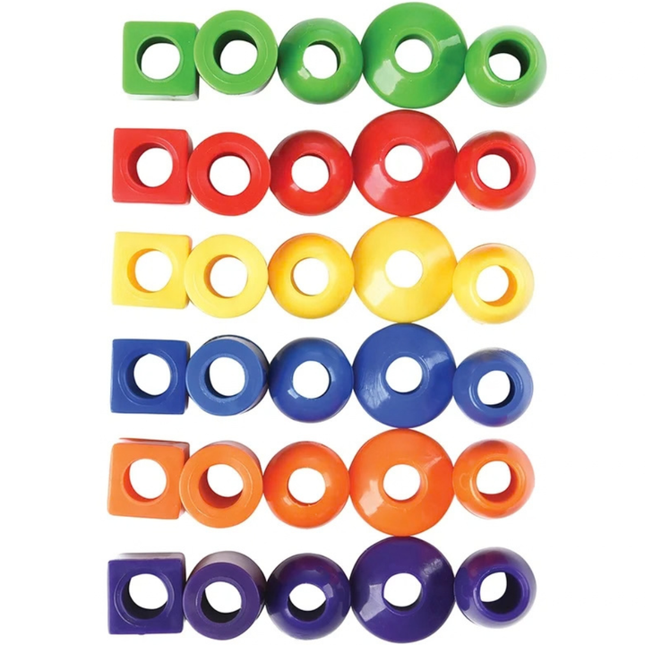 Baril de 100 Grosses Perles de Formes et de Couleurs Assorties