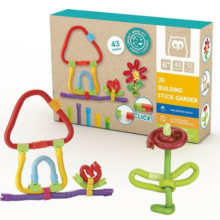Bâton De Construction Souple 43 Pièces 3D