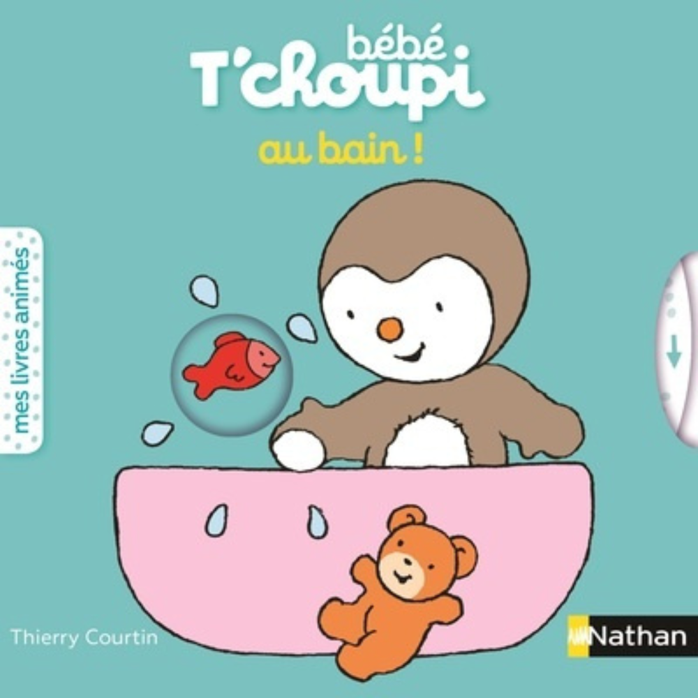 Bébé T'choupi au bain - 6 mois - 1 - Eveil Montessori Maroc