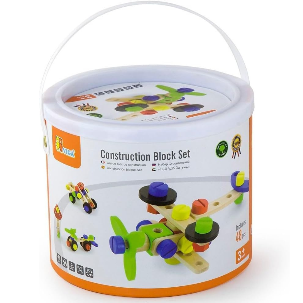 Blocs de construction de 48 piéces - 1 - Eveil Montessori Maroc