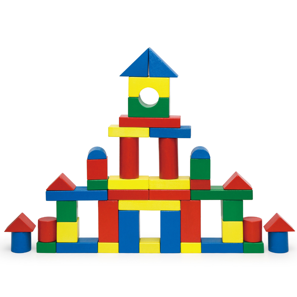 Blocs en Bois - 50 pièces 3.5cm