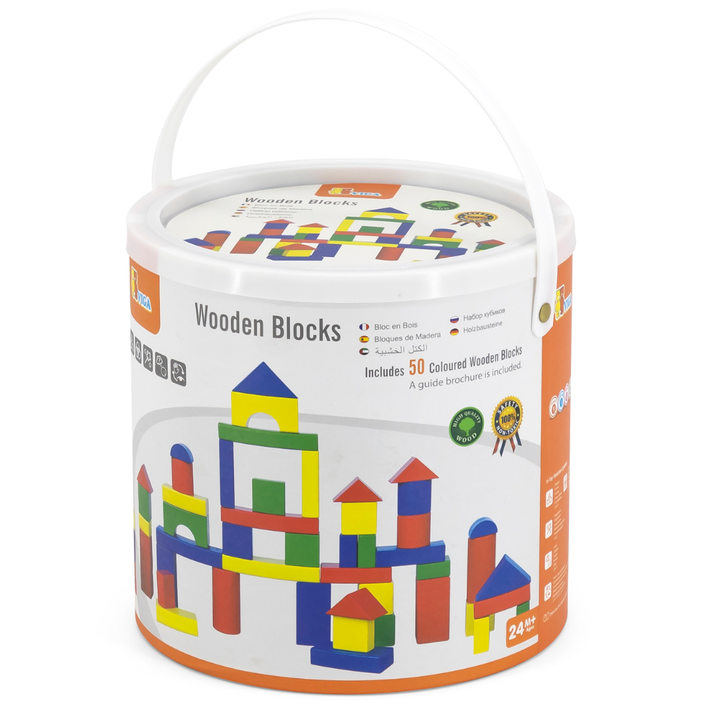 Blocs en Bois - 50 pièces 3.5cm