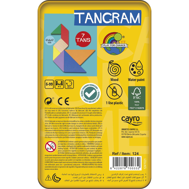 Boîte Métallique Tangram - 4 - Eveil Montessori Maroc