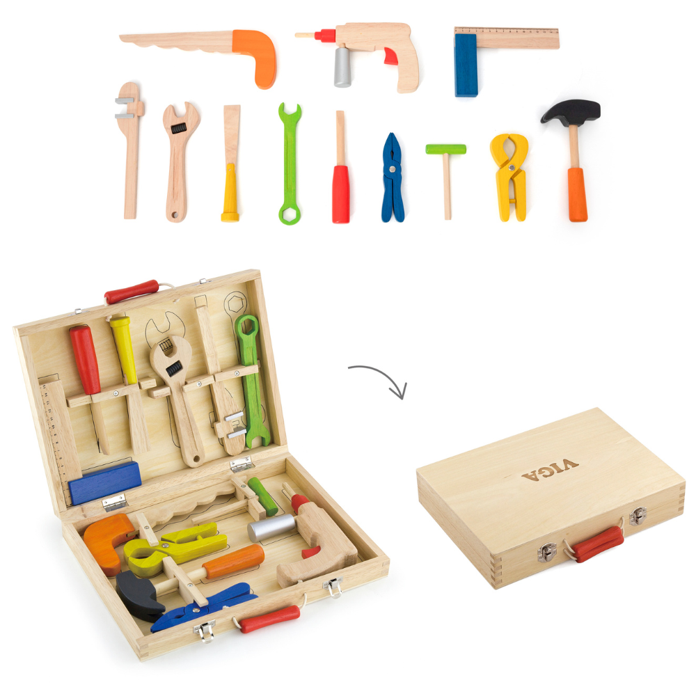 Boîte à Outils - 12 pcs - 2 - Eveil Montessori Maroc