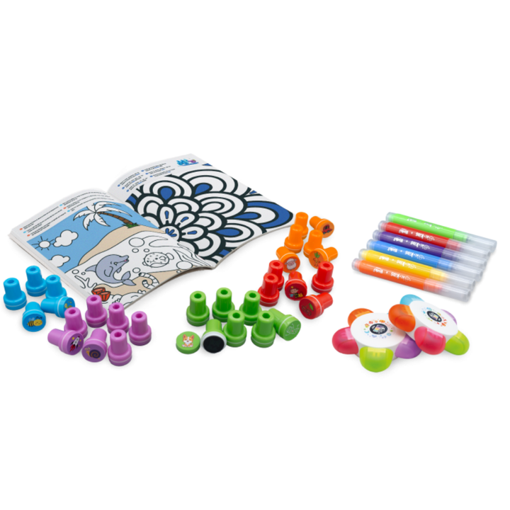 Boîte d'activités - Tampons - 2 - Eveil Montessori Maroc