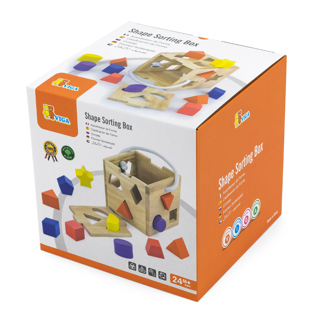 Boite d'encastrement de formes en bois