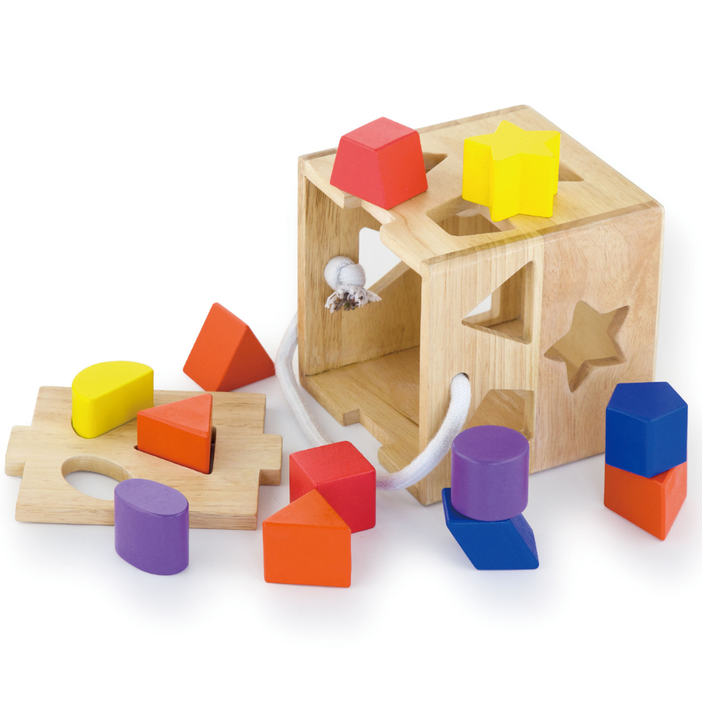 Boite d'encastrement de formes en bois