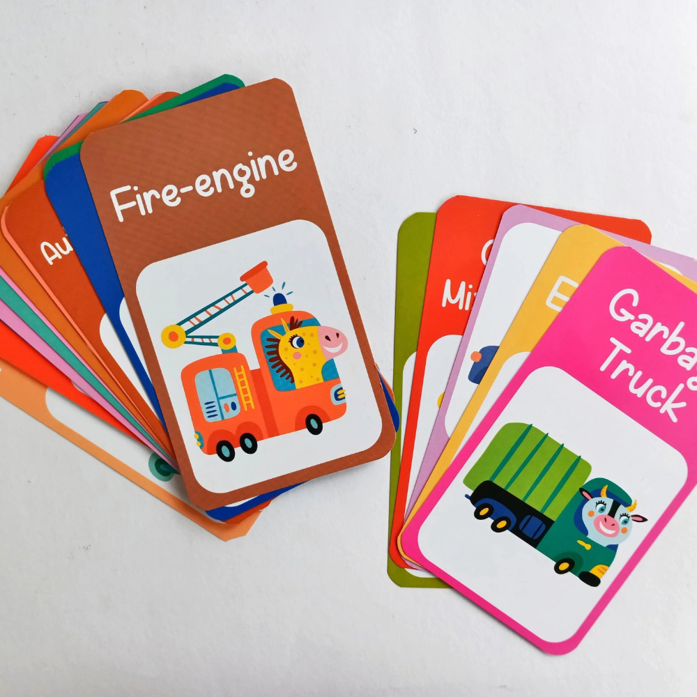 Boîte de 30 cartes flash véhicules - 4 - Eveil Montessori Maroc