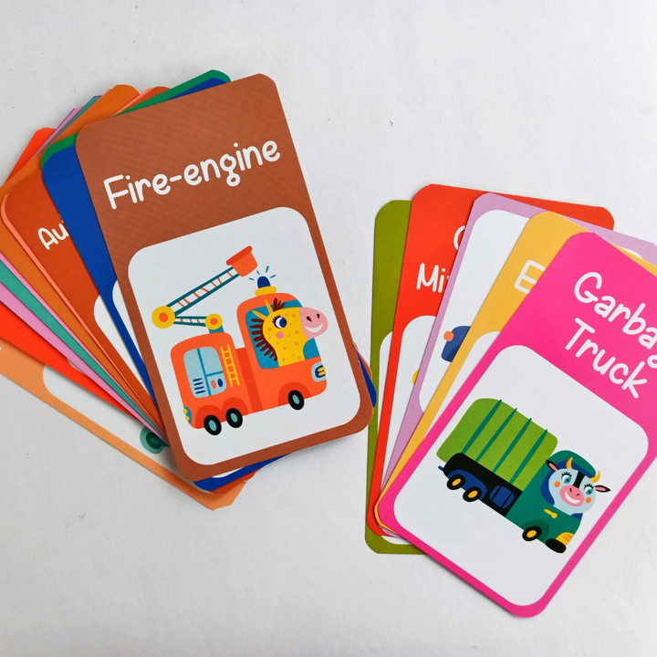 Boîte de 30 cartes flash véhicules - 4 - Eveil Montessori Maroc