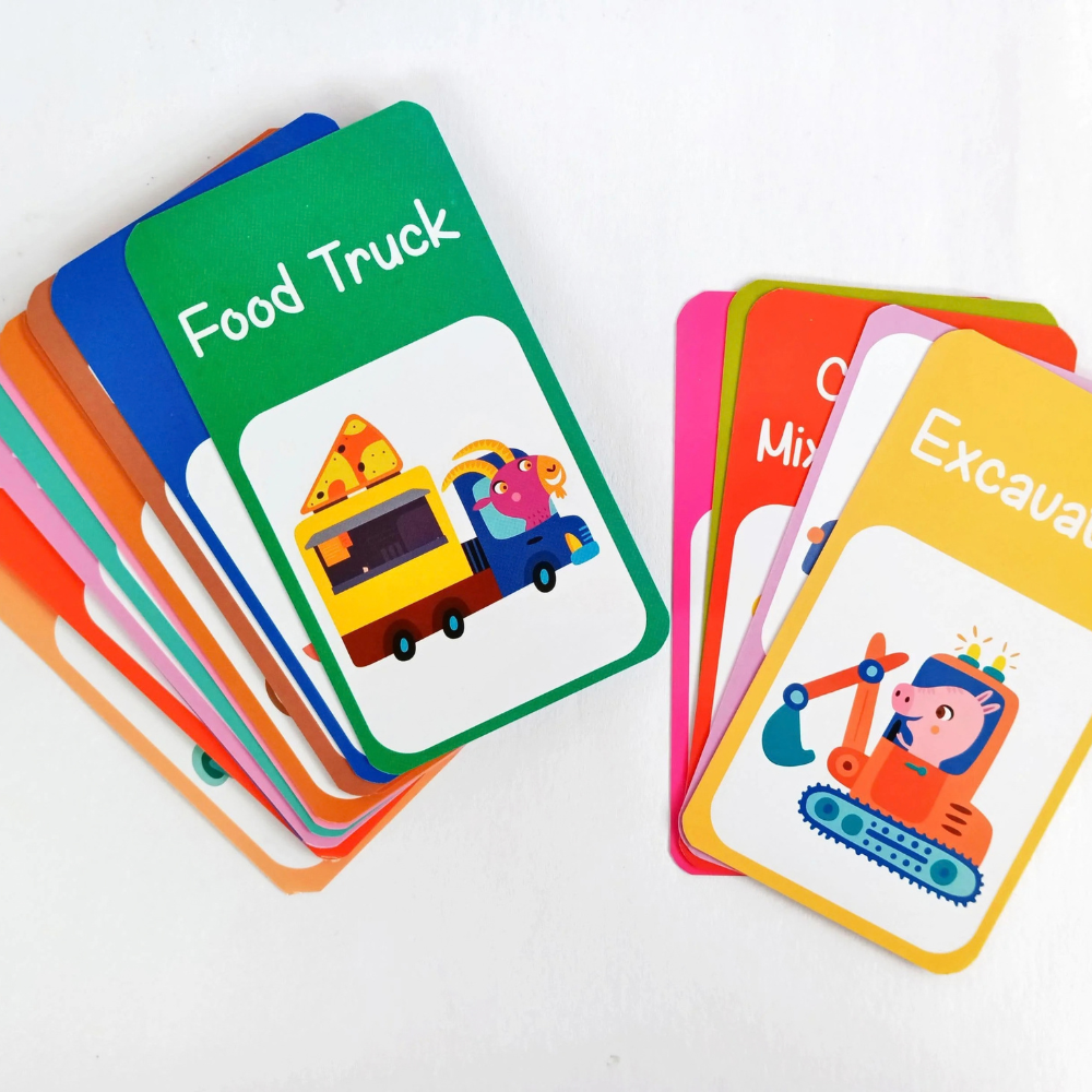 Boîte de 30 cartes flash véhicules - 3 - Eveil Montessori Maroc