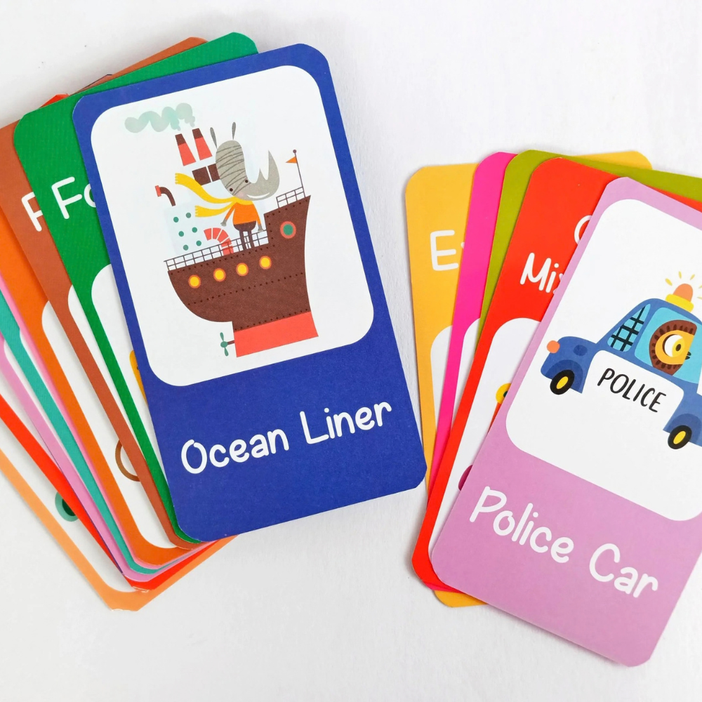 Boîte de 30 cartes flash véhicules - 2 - Eveil Montessori Maroc