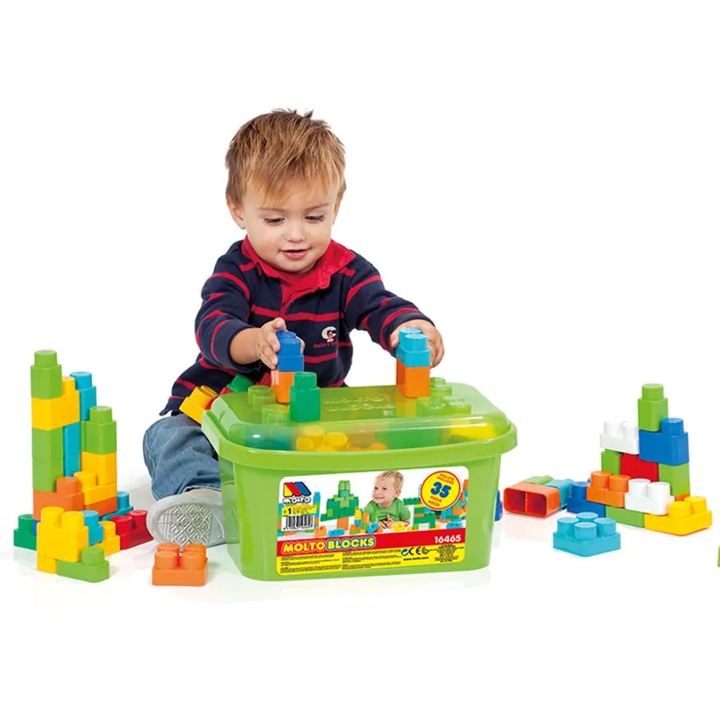 Boîte de 35 blocs de construction - verte