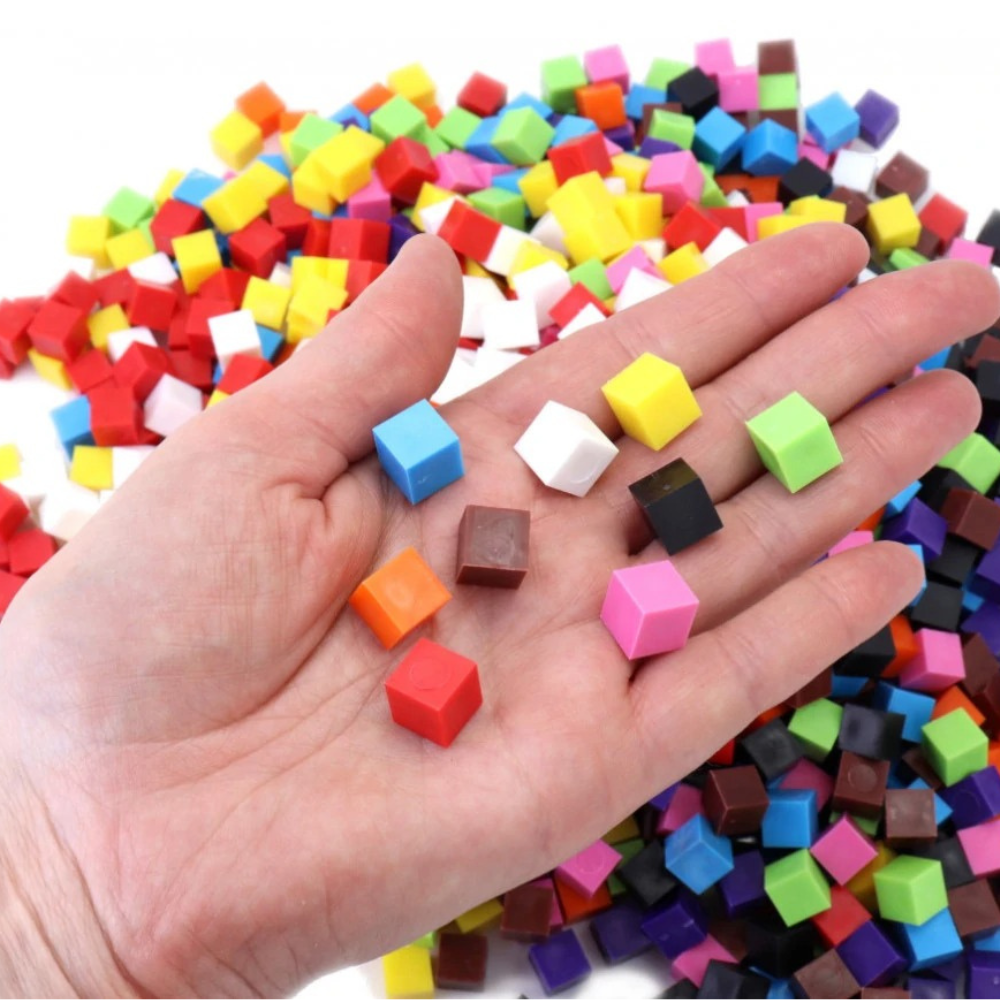 Boite de 500 mini cubes 3D 1 cm