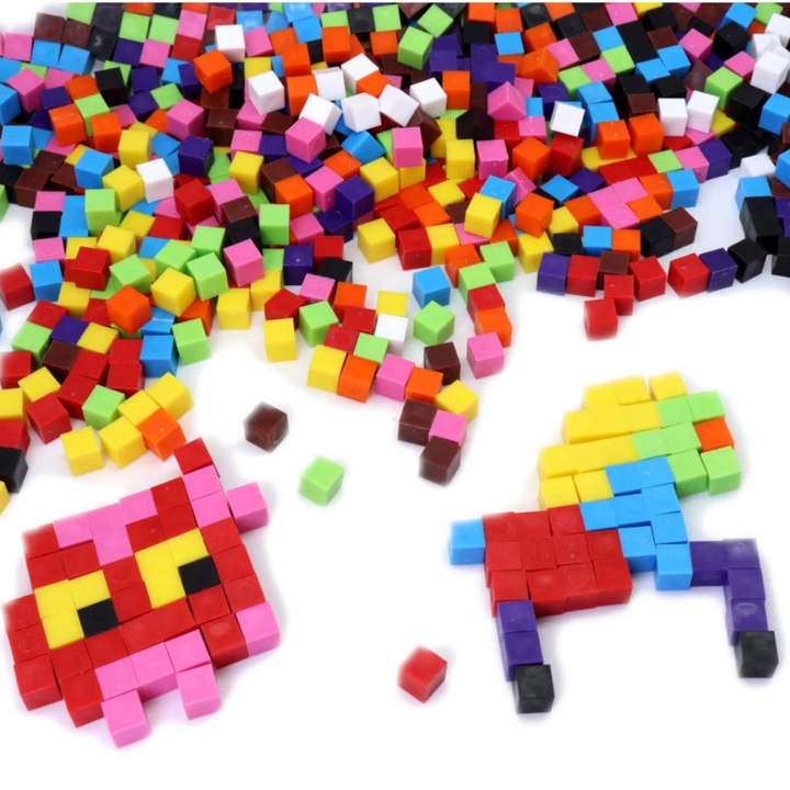 Boite de 500 mini cubes 3D 1 cm