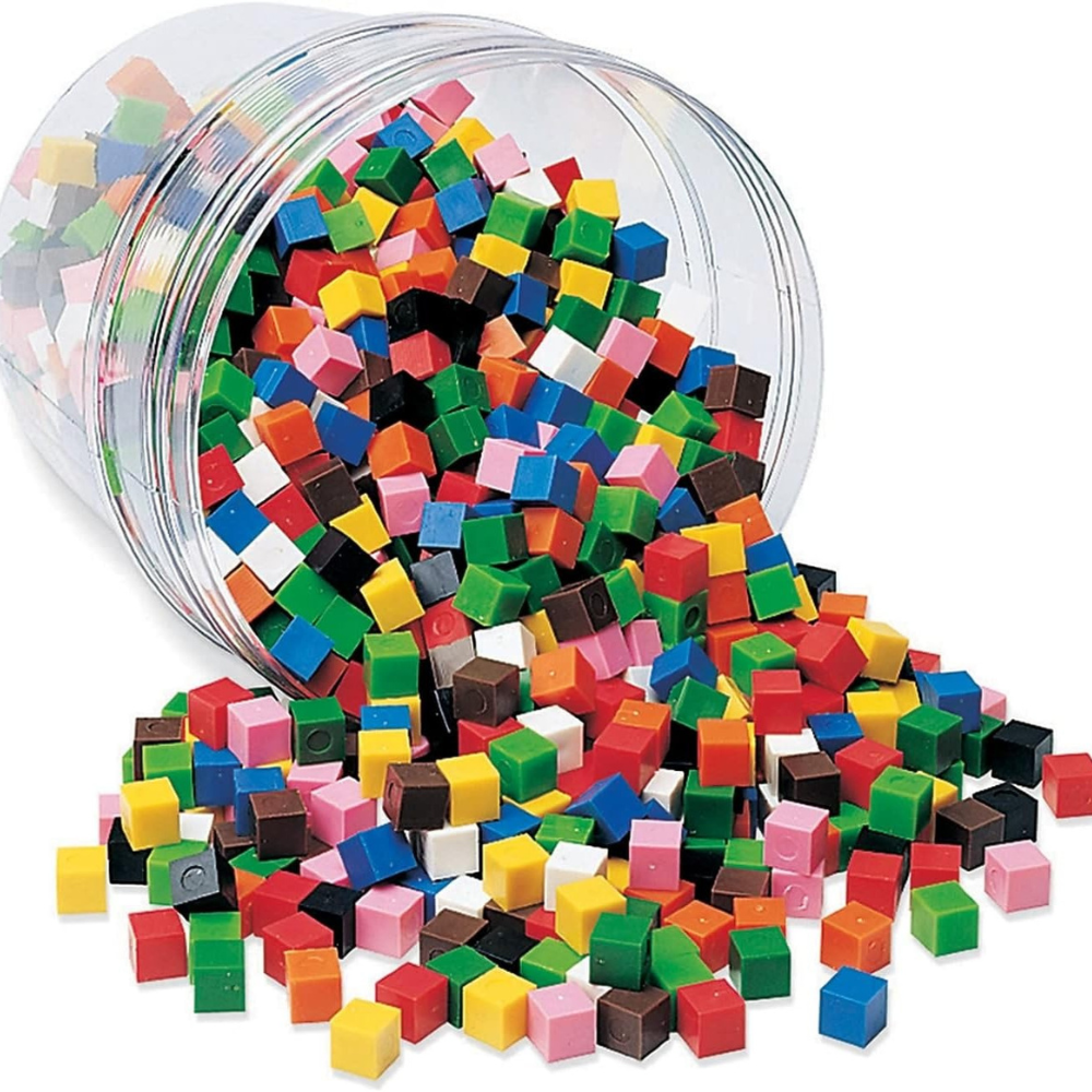 Boite de 500 mini cubes 3D 1 cm