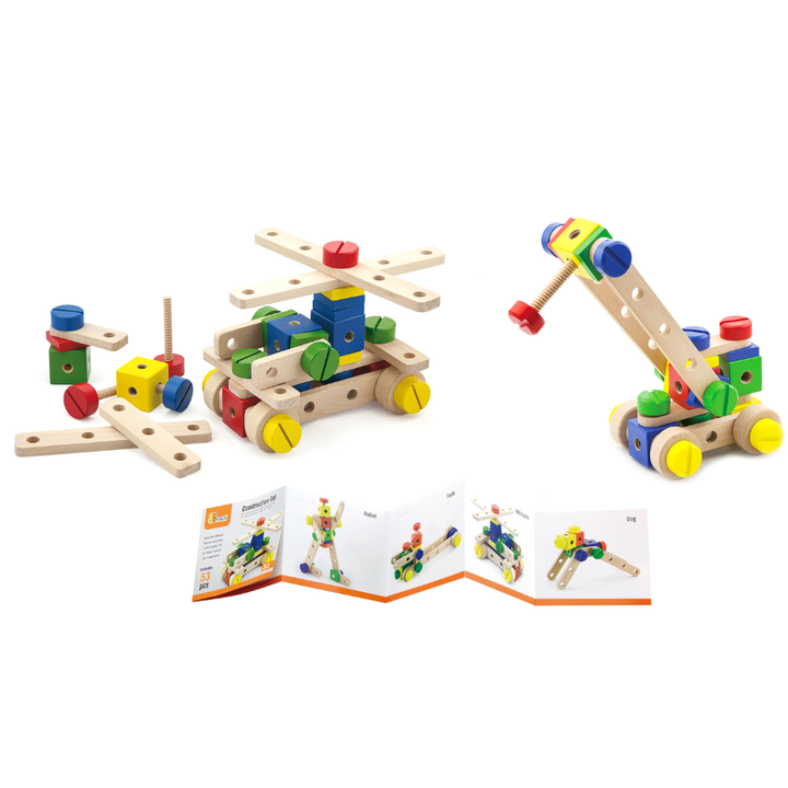 Boîte de construction avec vis en bois - 5 - Eveil Montessori Maroc