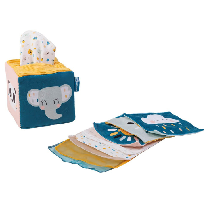 Boîte de mouchoirs sensoriels – Coucou