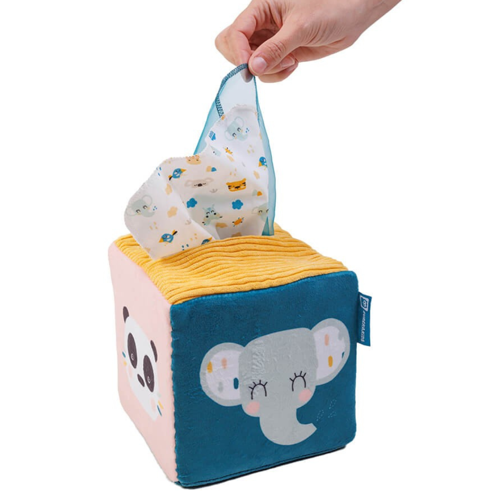 Boîte de mouchoirs sensoriels – Coucou