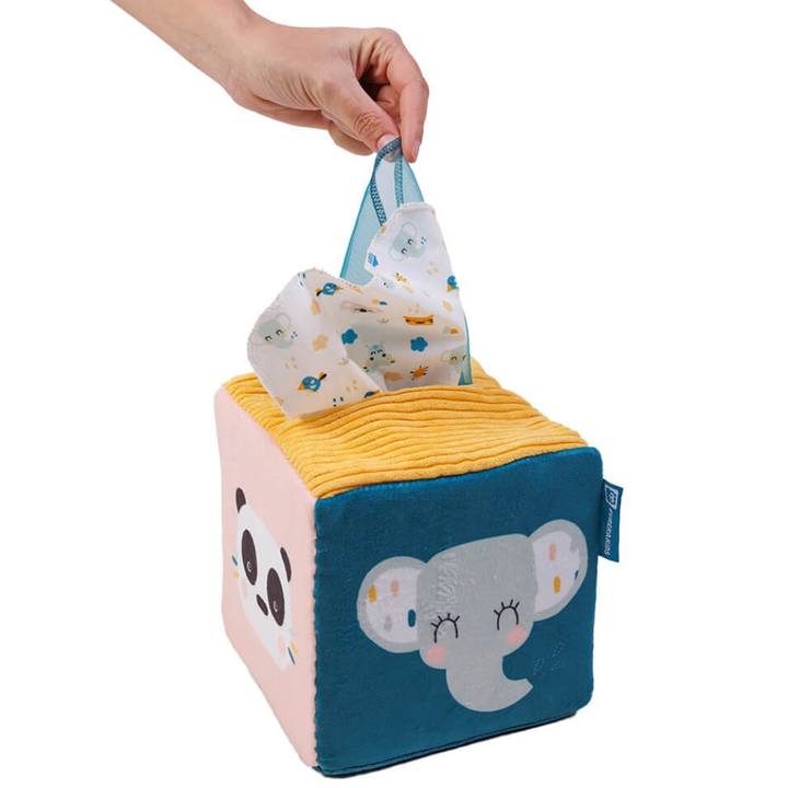 Boîte de mouchoirs sensoriels – Coucou