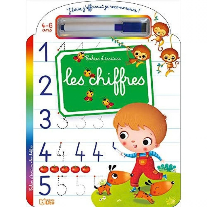 Cahier d’écriture – Les chiffres - 1 - Eveil Montessori Maroc