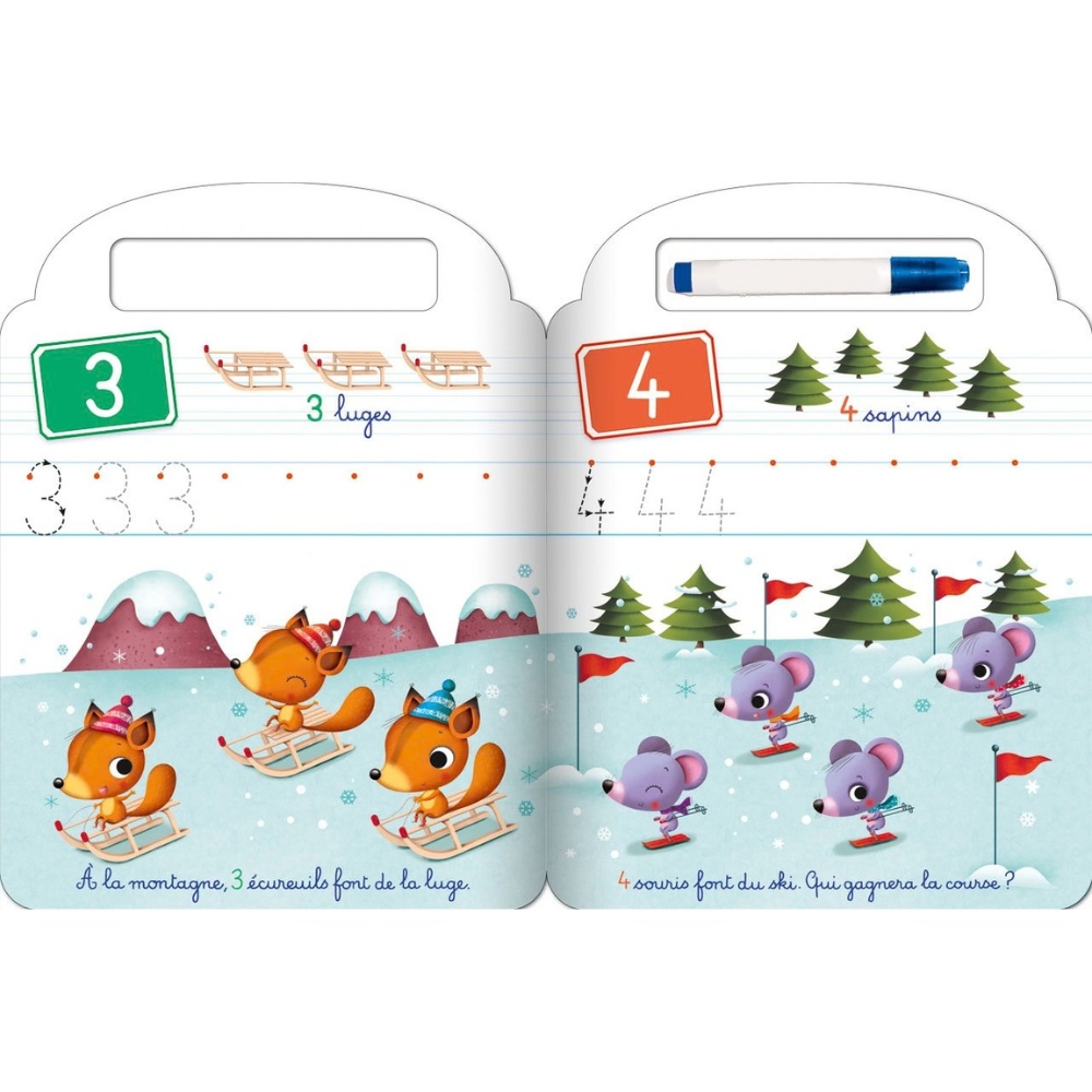 Cahier d’écriture – Les chiffres - 2 - Eveil Montessori Maroc