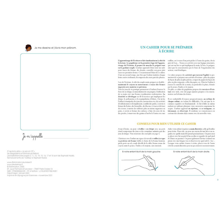 Cahier de graphisme Je me prépare au CP - Pédagogie Montessori, mieux apprendre grâce aux neurosciences