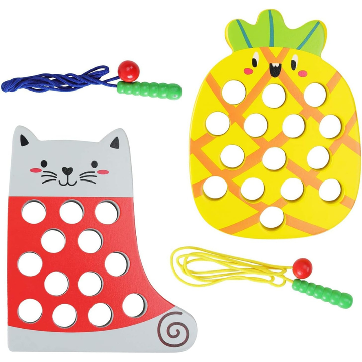 Chat et Ananas à enfiler