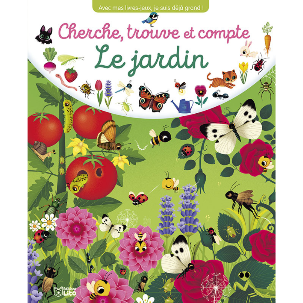 Cherche, trouve et compte – Le jardin - 1 - Eveil Montessori Maroc