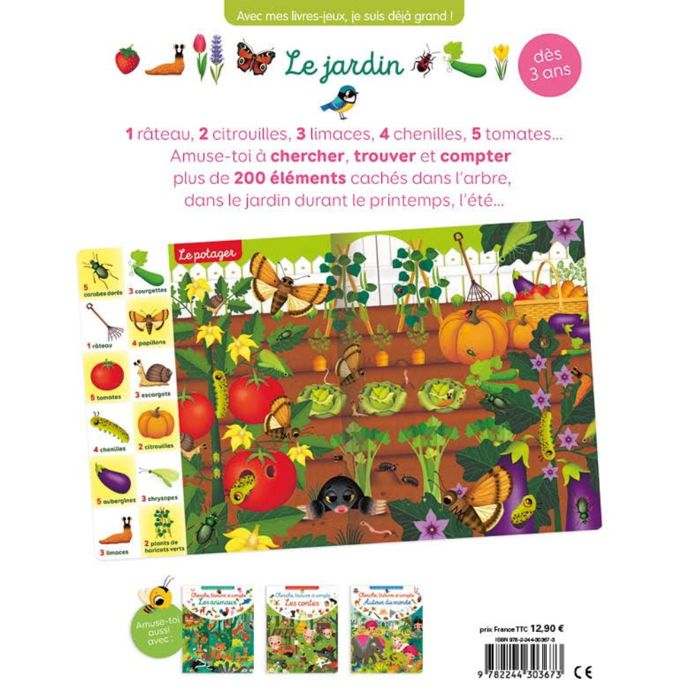 Cherche, trouve et compte – Le jardin - 2 - Eveil Montessori Maroc