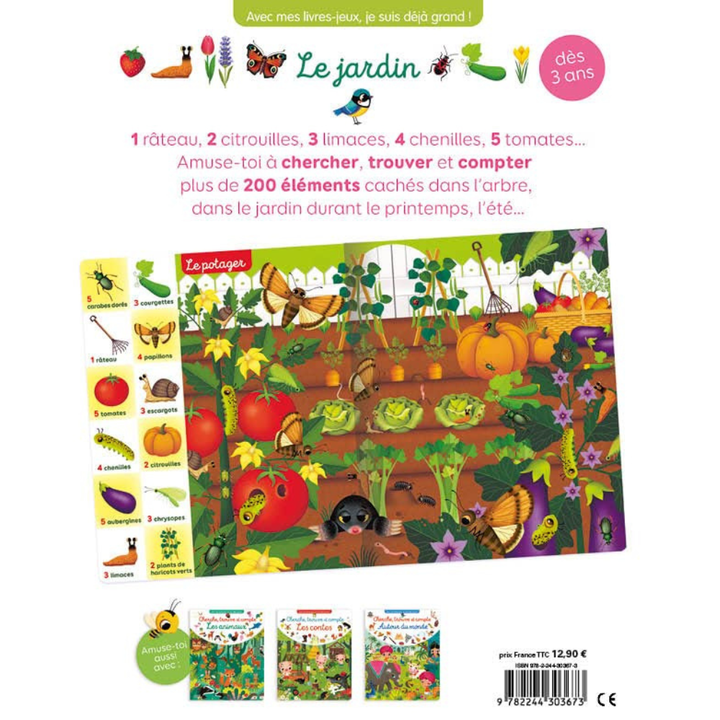 Cherche, trouve et compte – Le jardin - 2 - Eveil Montessori Maroc