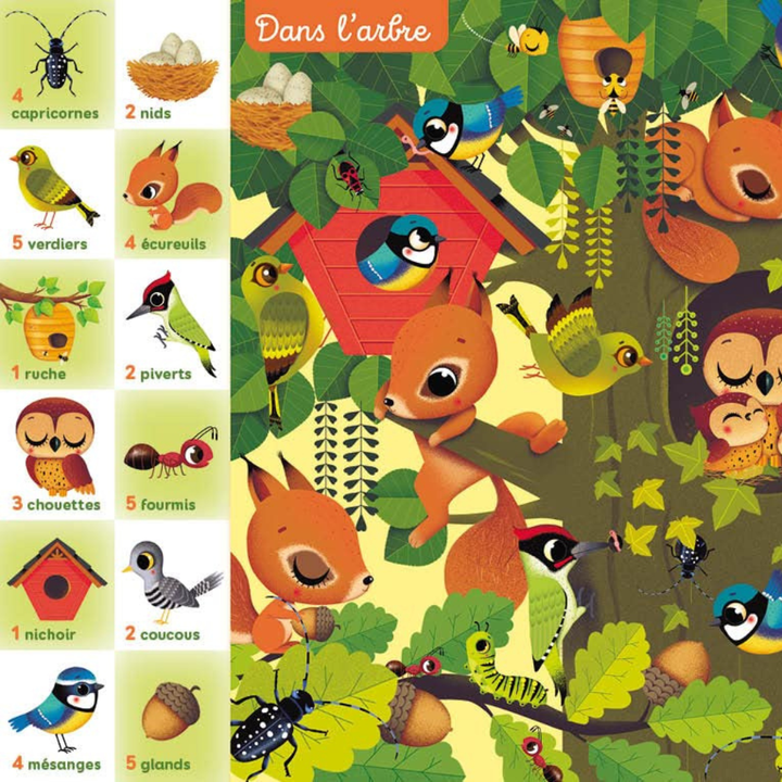 Cherche, trouve et compte – Le jardin - 4 - Eveil Montessori Maroc