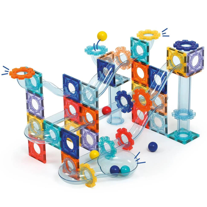 Circuit Magnetique Multicolore - 80 PCS - 1 - Eveil Montessori Maroc