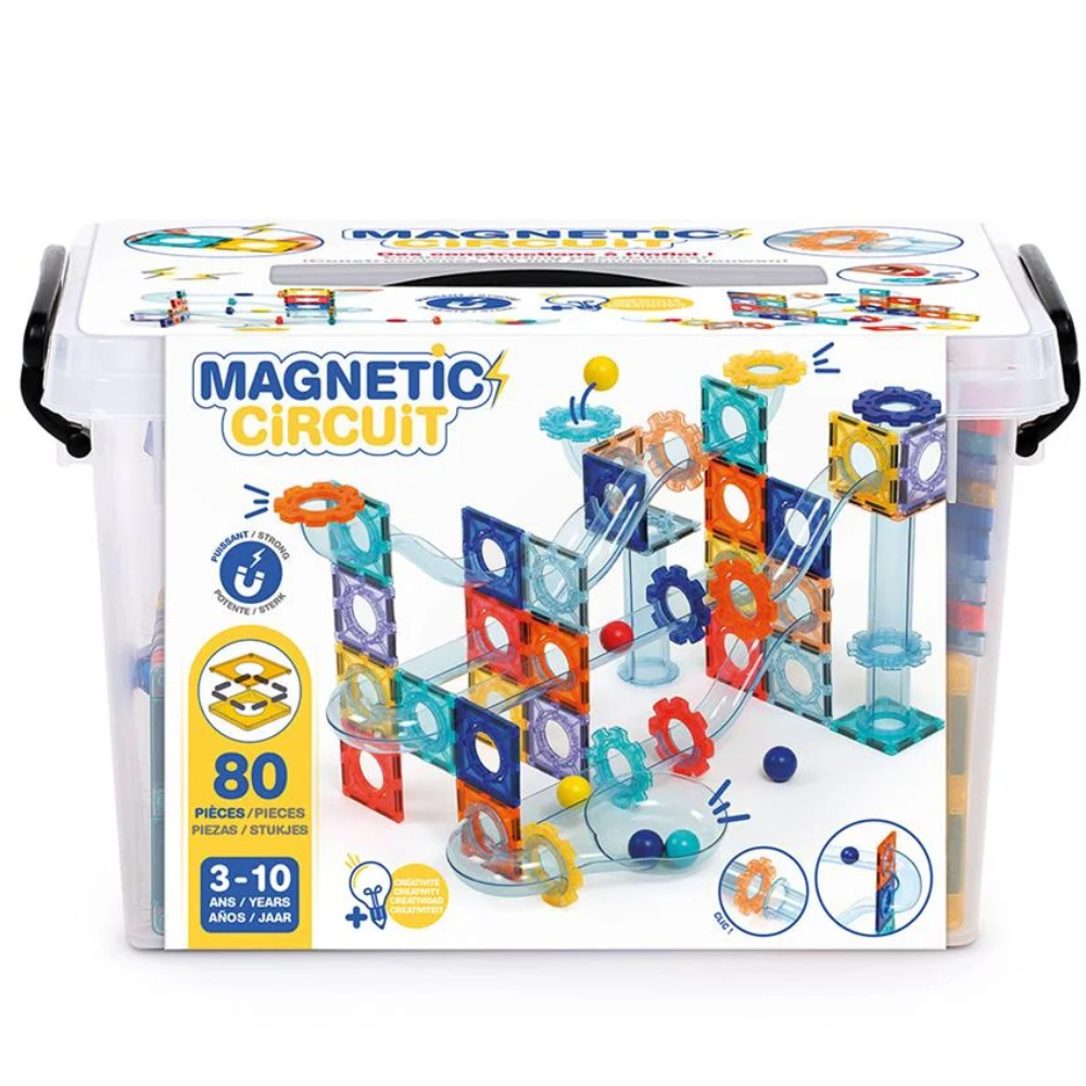 Circuit Magnetique Multicolore - 80 PCS - 2 - Eveil Montessori Maroc