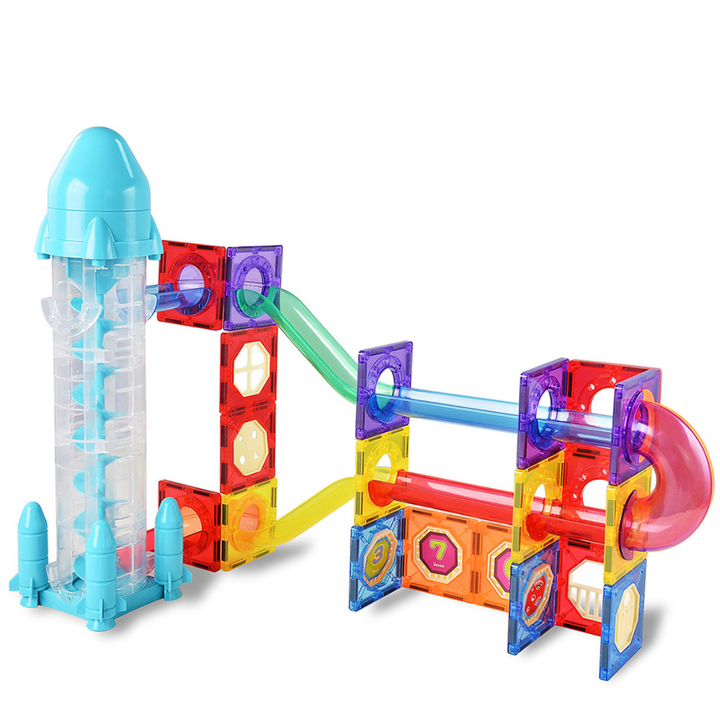 Circuit de billes magnétique avec ascenseur fusée - 82 Pièces