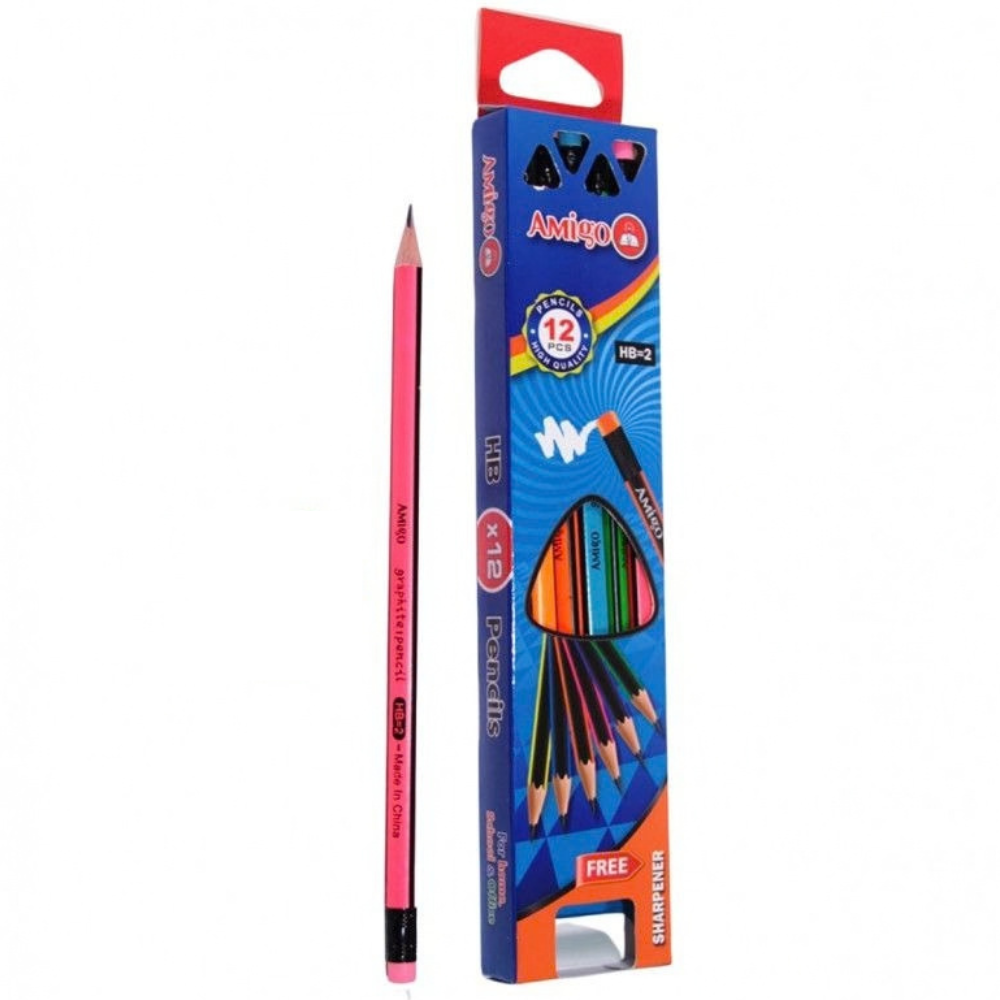 Crayons à papier triangulaires – Lot de 12 - 1 - Eveil Montessori Maroc