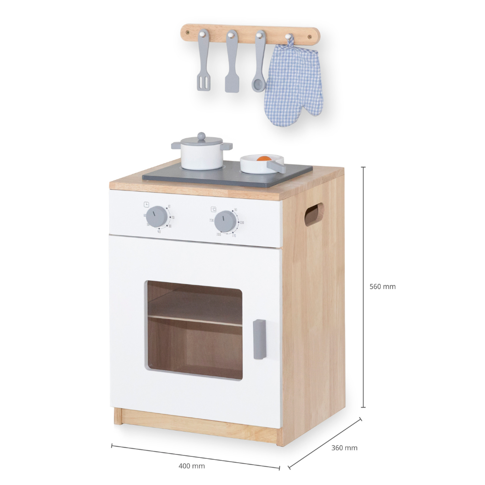 Cuisine Blanche - Cuisinière avec Accessoires - 2 - Eveil Montessori Maroc