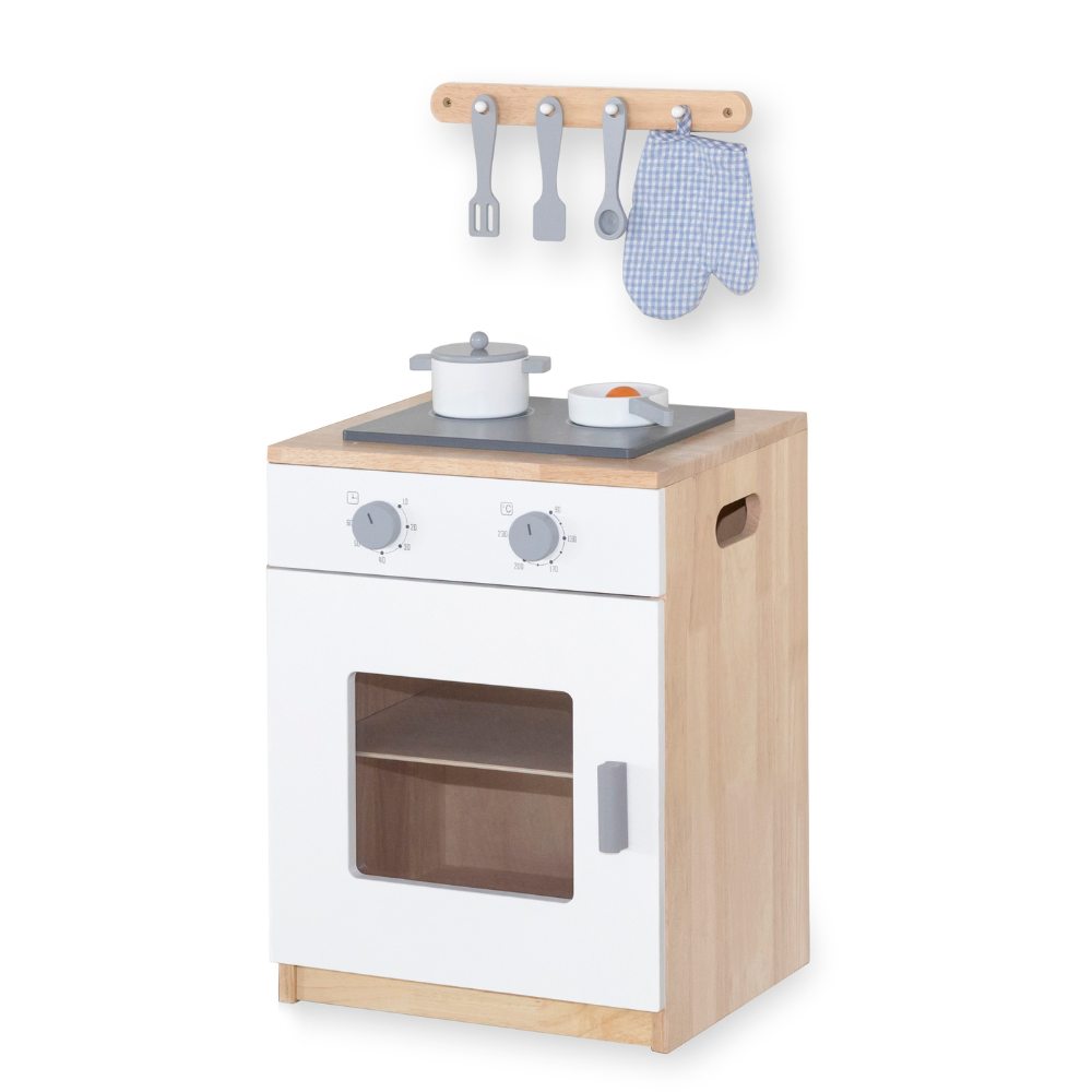 Cuisine Blanche - Cuisinière avec Accessoires - 4 - Eveil Montessori Maroc